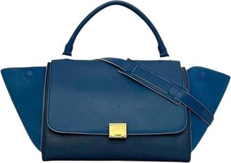 Celine Pre-owned Leather celine-bags - Dames - Vintage Handtas - Blauw - ONE Size - Vintage
