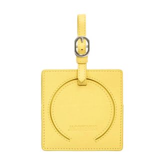 Jacquemus Bag Accessories, unisex, Yellow, Size: ONE SIZE Yellow Round Squadre Luggage Tag