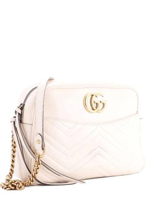 Gucci GG Marmont Matelasse Leather Medium shoulder bag - Neutrals
