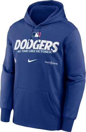 Nike Los Angeles Dodgers 2026 Postseason Authentic Collection Nike Mens Therma-FIT MLB Pullover Hoodie in Blue | NKAQ4EWLDW-D28