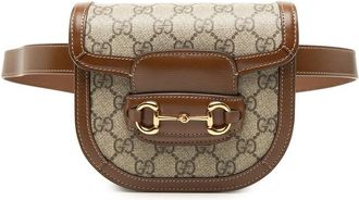 Gucci Pre-owned Gucci GG Supreme Horsebit 1955 Rounded Belt Bag Ladies IW9BDLYMN0HO0GN9