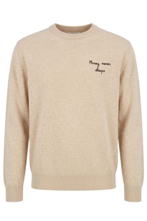 MC2 Saint Barth Beige Wool Cashmere Blend Crewneck Light Sweater