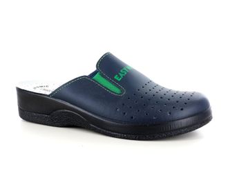 Easywalk 300 Leather Slip-on Womens Ladies Mule Clogs Slippers Shoes, Blue, EU 41, UK 7.5