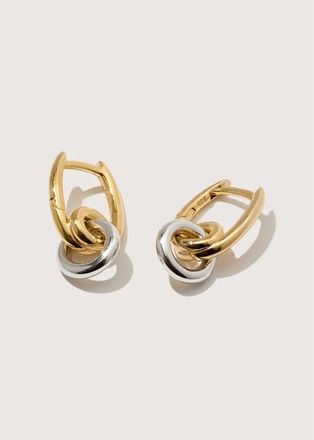 Otiumberg Mixed Metal Loop Drop Hoops at Nordstrom