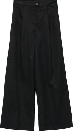 Lauren Ralph Lauren Pantaloni con pieghe e passanti per cintura - Nero