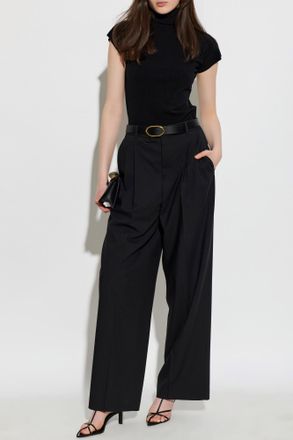 Issey Miyake Top With A Turtleneck, Womens, Black