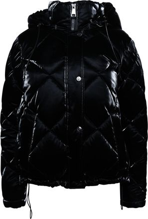 DKNY Womens Zpfrt Diamond Quilted Jacket in Black - Size X-Large