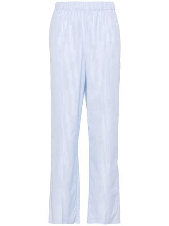Fabiana Filippi striped cotton trousers - Blue