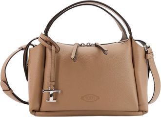 Tod's Tassen, Dames, Beige, ONE Size, Leer, Handtas
