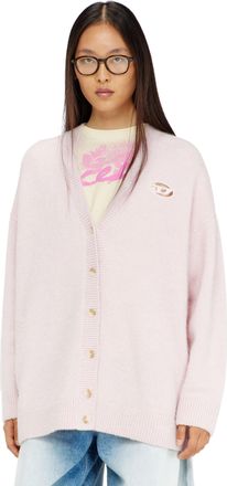 Diesel Cardigan in wool and alpaca blend - Knitwear - Woman - Pink