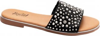 Corkys Footwear Womens Rhinestone Bail Money Sandal In Black