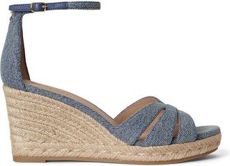 Ralph Lauren Espadrilles met sleehak Nellie