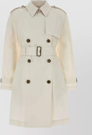Burberry belgravia cotton trench coat double breasted