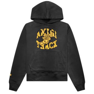 Amiri Track Hoodie Vervaagd Zwart