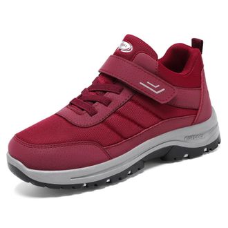 Generic Womens Trainers Athletic Walking Hiking Shoes Chunky Sole Sport Sneakers Outdoor Casual Lightweight Tennis Sport Footwear Jogging Running Size 5.5 Red