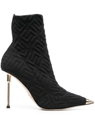 Elisabetta Franchi Stivali con monogramma 140mm - Nero