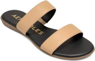 Aerosoles Concetta Two-Strap Sandal in Beige Bisque Fx Nappa at Nordstrom, Size 9.5