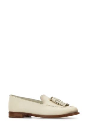 Churchs Womens Ivory Leather Renee Loafers Mocassini