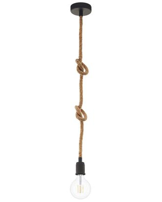 Eglo Eglo Rampside 1 Light Open Bulb Rope Pendant