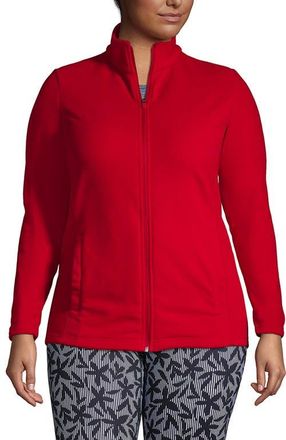 Lands End Anyweather Fleece Full Zip Jacket in Rich Red at Nordstrom, Size 2X