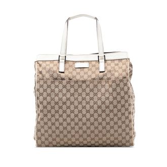Gucci Tweedehands Gg Canvas Schoudertas