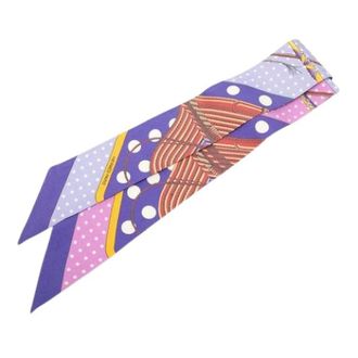 Herm&egrave;s Pre-owned Scarves, female, Multicolor, Size: ONE SIZE Pre-owned Twilly Scarf Clic Clac a Pois