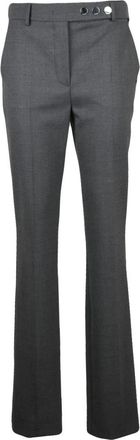 Sportmax Wijde Broek - Dames - Wijde Broeken - Grijs - S - Broeken