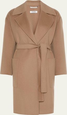 Max Mara Velo Wool Long Wrap Coat