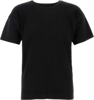 Issey Miyake Black Logo Crewneck T-shirt