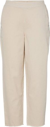 Pieces Rechte broek met frons, hoge taille