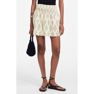 Madewell Ruffle Cotton Voile Miniskirt in Lighthouse at Nordstrom Rack, Size Xx-Large