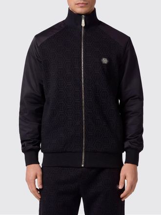 Philipp Plein Felpa in misto cotone con logo PP