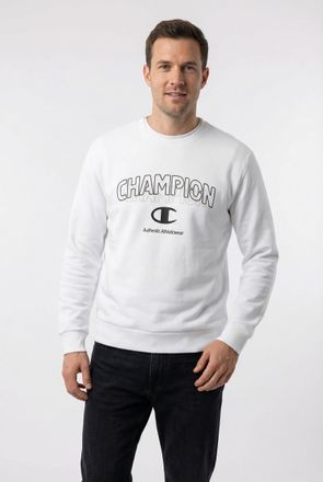 Champion Sweatshirt CHAMPION Graphic Terry Crewneck Sweatshirt, Herren, Gr. XXL, wht, Obermaterial: 55% Baumwolle, 45% Polyester, normal, Rundhals, Sweatshirts