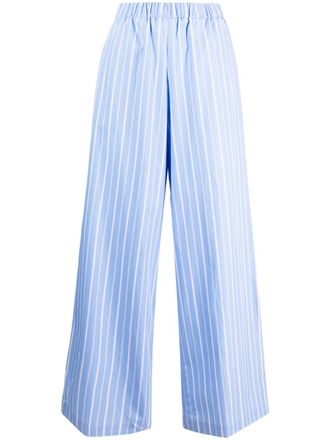 Woera striped palazzo pants - Blue