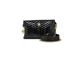 Think Royln Almost Famous Womens Handbags Black Paten, Polyester