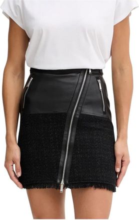Karl Lagerfeld Rokken, Dames, Zwart, L, Wol, Wolmix Minirok