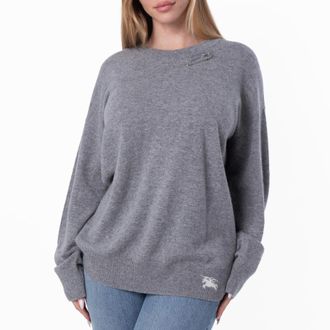 Burberry Womens EKD Cashmere Sweater, Size Large