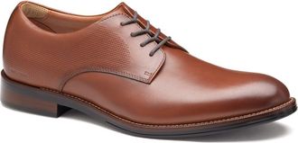 Johnston & Murphy Copley XC+ Waterproof Plain Toe Derby in Cognac Waterproof Full Grain at Nordstrom, Size 10.5