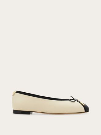 Ferragamo Women Ballet flat with bow detail White Size 10.5
