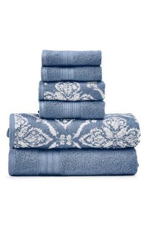 Modern Threads 6 Piece Yarn Dye Towel Set in Denim at Nordstrom Rack, Size 6 Piece Set