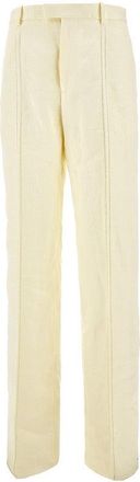 Bottega Veneta Straight leg linen pants Woman 38