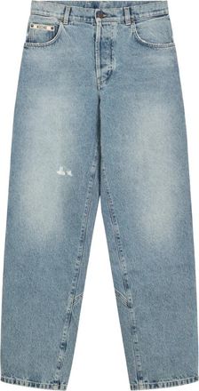 Moschino Denim Broek - Dames - Loose Fit Jeans - Blauw - XS - Denim - Jeans