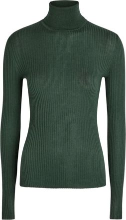 Gabriela Hearst Peppe roll-neck top - women - Cashmere/Silk - M - Green