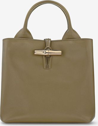 Longchamp Handtasche aus Glattleder Le Roseau S