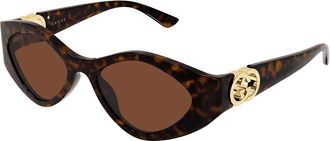 Gucci GG2121S 003 Womens Sunglasses Tortoiseshell Size 52 - Free RX Lenses - Free RX Lenses