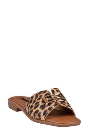 Good Choice Shoes Bergen Hardware Slide Sandal in Leopard at Nordstrom Rack, Size 6.5