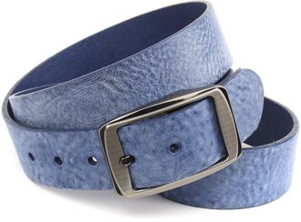Anthoni Crown Lederg&uuml;rtel ANTHONI CROWN, Damen, Gr. 100, blau, Rindsleder, G&uuml;rtel Lederg&uuml;rtel, mit Vintage Effekt
