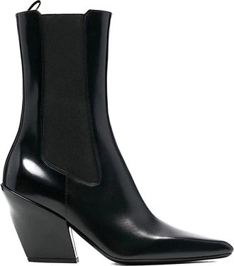 Prada Cowboy Boots, female, Black, Size: 6 1/2 US Stivale