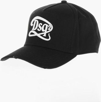 Dsquared2 Solid-Color Baseball Cap with Embossed Monogram size One Size