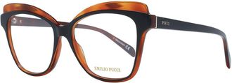 Emilio Pucci Brown Plastic Glasses Womens (Frames)